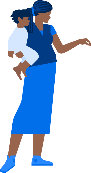 Frau mit einem baby im arm PNG, SVG