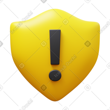 Warning shield PNG, SVG