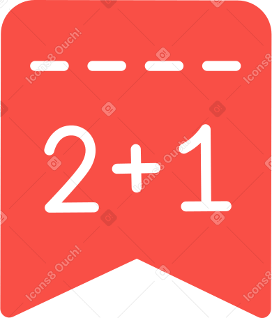 two plus one stock icon PNG, SVG