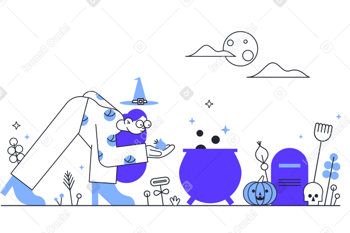 Halloween potion Illustration in PNG, SVG