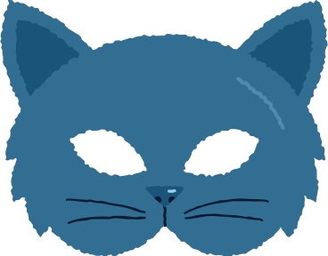 Maschera cat PNG, SVG