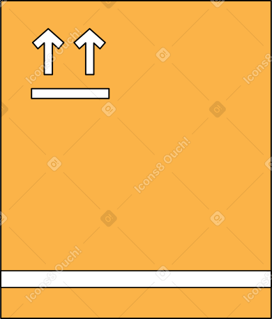 orange package box PNG, SVG