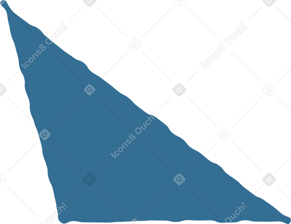 blue scalene triangle Illustration in PNG, SVG