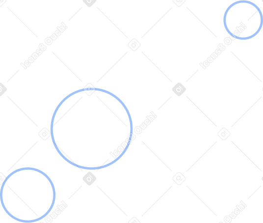 bubbles Illustration in PNG, SVG