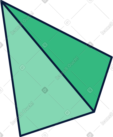 Triangular pyramid PNG, SVG