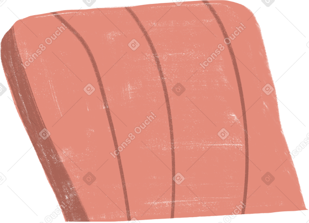 back of pink chair Illustration in PNG, SVG