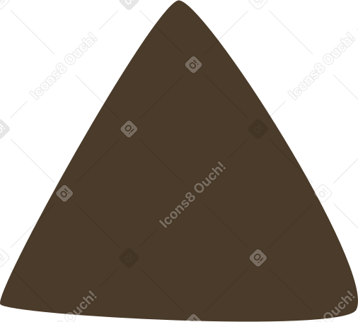 brown triangle PNG, SVG