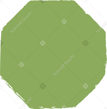 dark green octagon Illustration in PNG, SVG