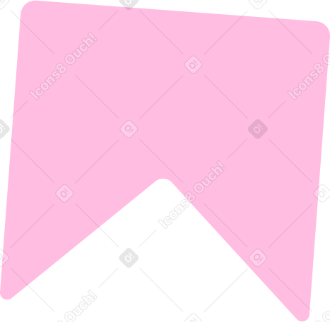 Розовая закладка в PNG, SVG