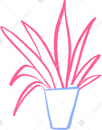 plant in a pot Illustration in PNG, SVG