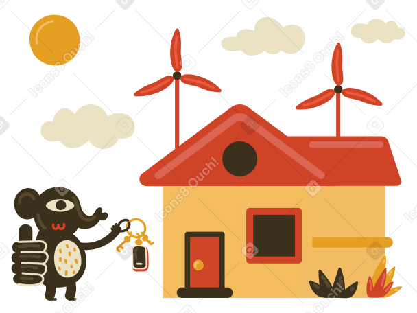  Smart home Illustration in PNG, SVG