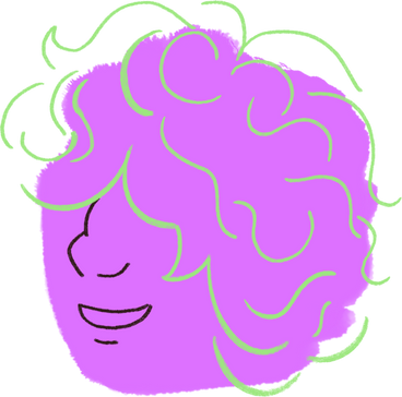 young man with curly hair PNG, SVG