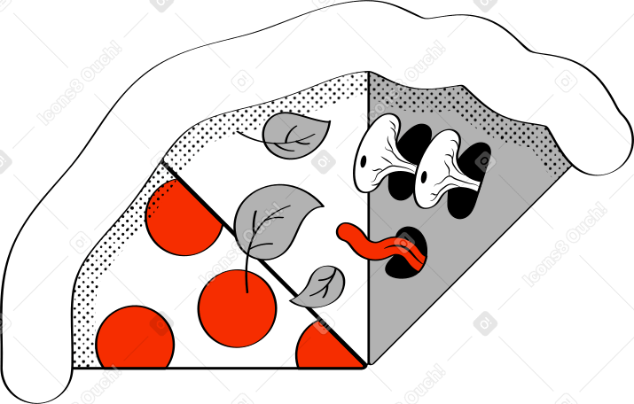 pizza Illustration in PNG, SVG