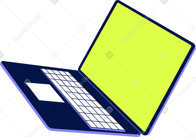 laptop aperto PNG, SVG