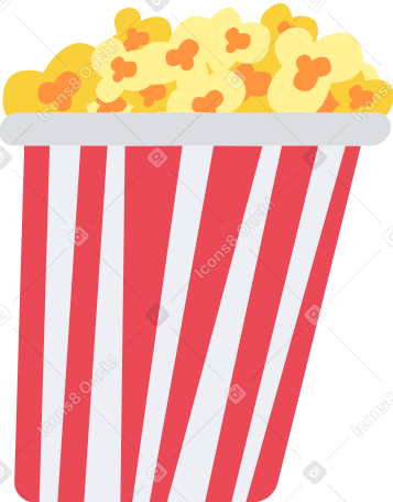 popcorn animierte Grafik in GIF, Lottie (JSON), AE