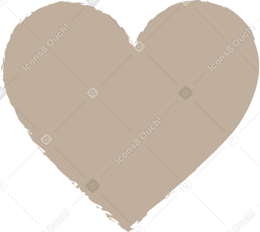 light grey heart PNG, SVG