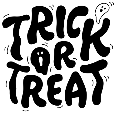 Schriftzug „süßes oder saures“ mit schwarzem geistertext PNG, SVG