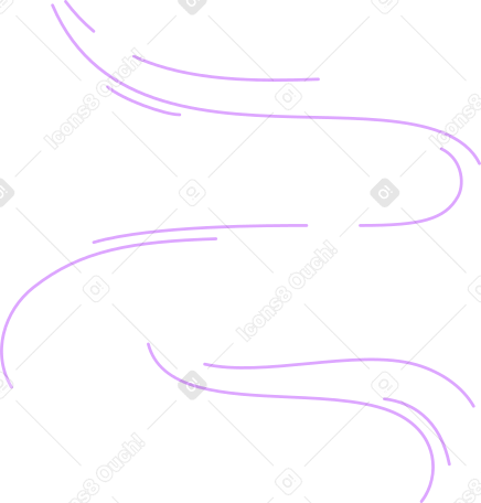 Linear flow Illustration in PNG, SVG