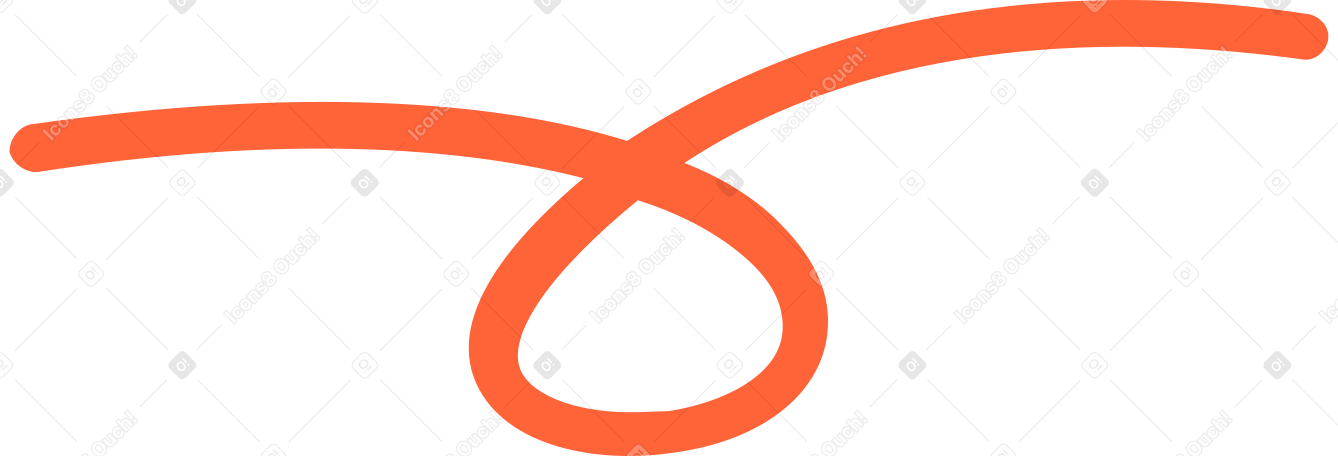 curly line red Illustration in PNG, SVG