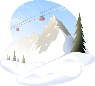 winter mountain background PNG, SVG