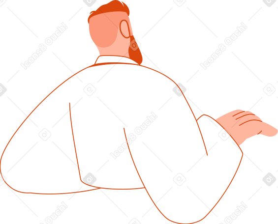 남자의 뒷모습 PNG, SVG