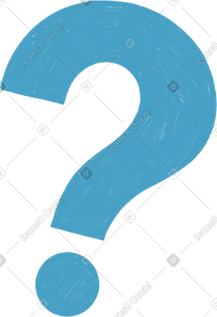 blue question mark PNG, SVG