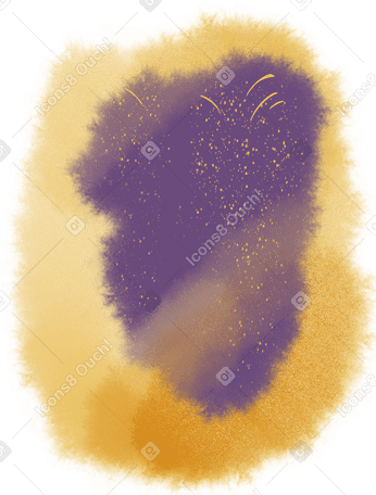 yellow-purple watercolor background PNG, SVG