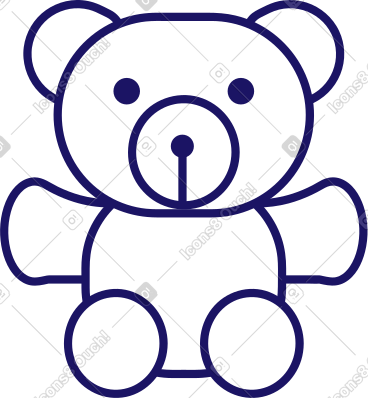 Teddy bear stuffed toy PNG, SVG