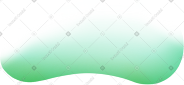 Green flat transparent rounded shape PNG, SVG