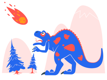 Dinosaurs' doomsday PNG, SVG