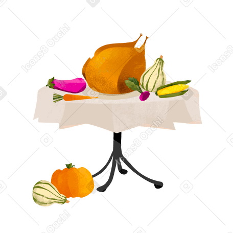 Homemade food Illustration in PNG, SVG