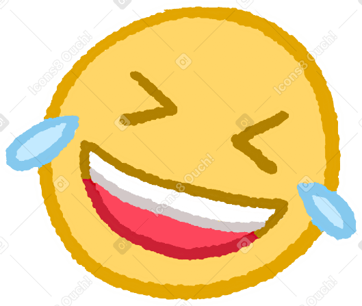 Emoji qui rit PNG, SVG
