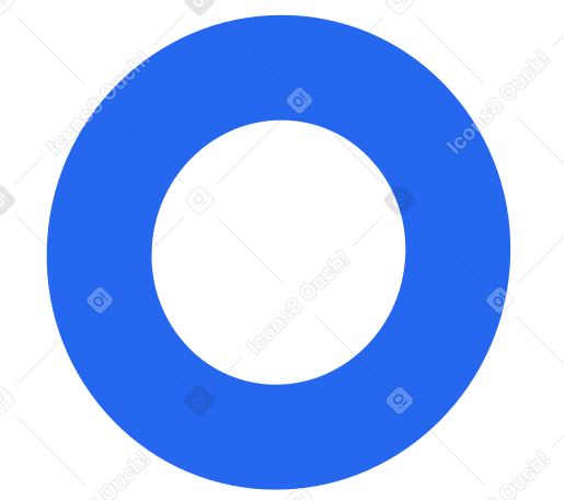 ring blue Illustration in PNG, SVG
