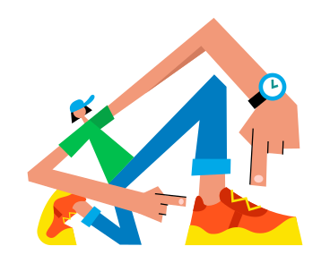 Guy pointing at his sneaker PNG, SVG