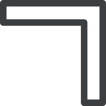 Schwarze ecke mit einer kontur PNG, SVG