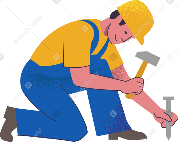 worker Illustration in PNG, SVG