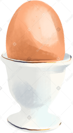 egg in a stand PNG、SVG