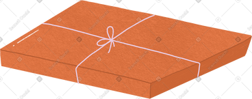 Red gift box PNG, SVG