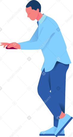 man standing and working PNG, SVG