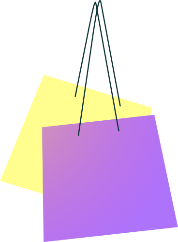 Two shopping bags PNG, SVG