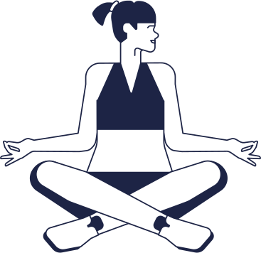 Ligne femme yoga PNG, SVG