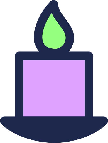 small candle PNG, SVG