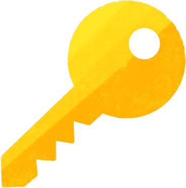 yellow key PNG, SVG