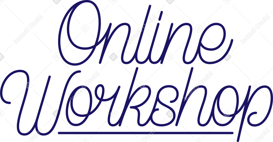 lettering online workshop PNG, SVG