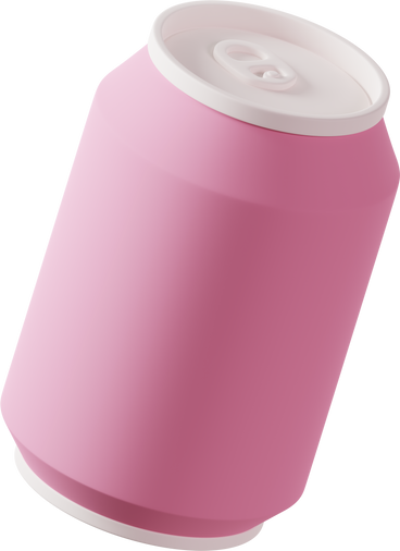 pink soda can  PNG, SVG