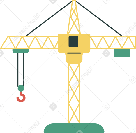 construction crane PNG, SVG