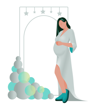 Pregnant woman on mother's day  PNG, SVG