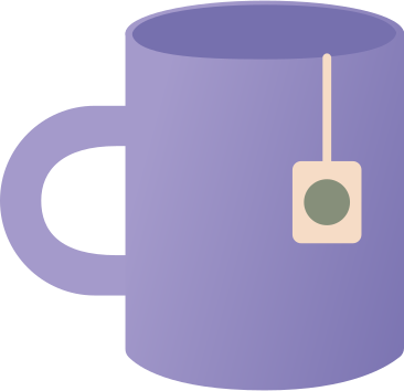 mug with tea bag PNG, SVG