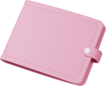 pink wallet PNG, SVG