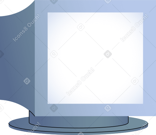 Alter dicker monitor PNG, SVG